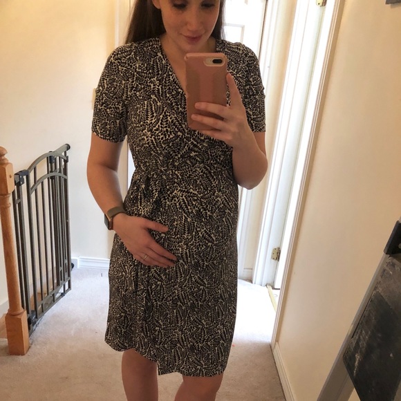 Motherhood Maternity Dresses & Skirts - Motherhood maternity faux wrap dress